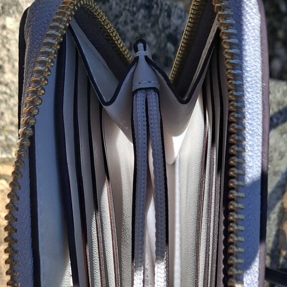 Kate Spade color block Gray Leather Wallet (NWT) - Picture 4 of 6